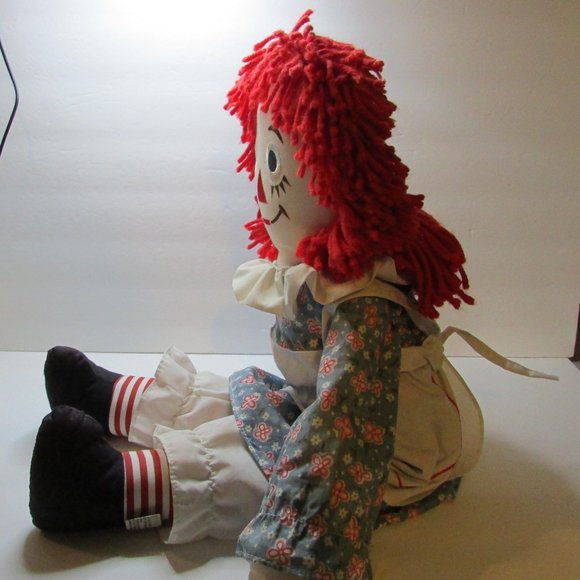 vintage Raggedy Ann stuffed doll by Applause with Parent's Guide book set - Picture 7 of 16